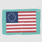 BETSY ROSS VLAG GOLFHANDDOEK PATRIOTTISCH (Horizontaal)