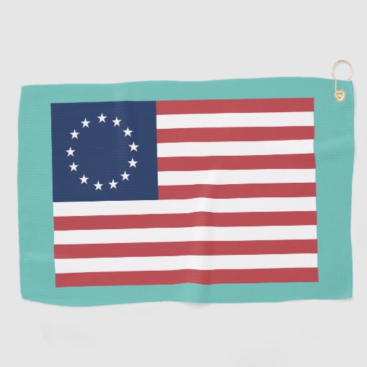 BETSY ROSS VLAG GOLFHANDDOEK PATRIOTTISCH (Horizontaal)