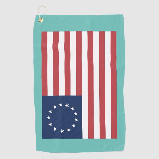 BETSY ROSS VLAG GOLFHANDDOEK PATRIOTTISCH (Voorkant)
