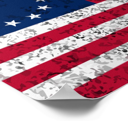 Betsy Ross-vlag op grote schaal Poster (Hoek)