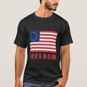 Betsy Ross Vlag Oude Glorie 13 Sterren Amerikaanse T-shirt