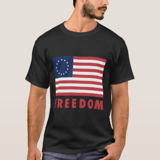 Betsy Ross Vlag Oude Glorie 13 Sterren Amerikaanse T-shirt