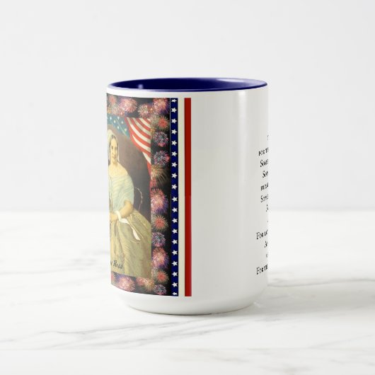 Betsy Ross vlag patriottische mok (Midden)