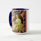 Betsy Ross vlag patriottische mok (Voorkant links)