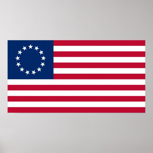 Betsy Ross vlag, populair Amerikaans design Poster (Voorkant)