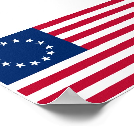 Betsy Ross vlag Poster (Hoek)