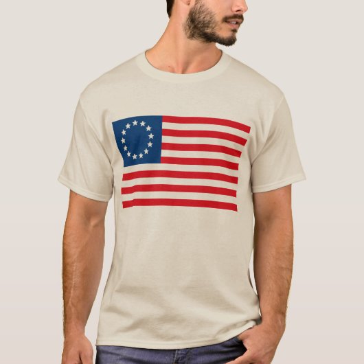 Betsy Ross Vlag T-shirt (Voorkant)