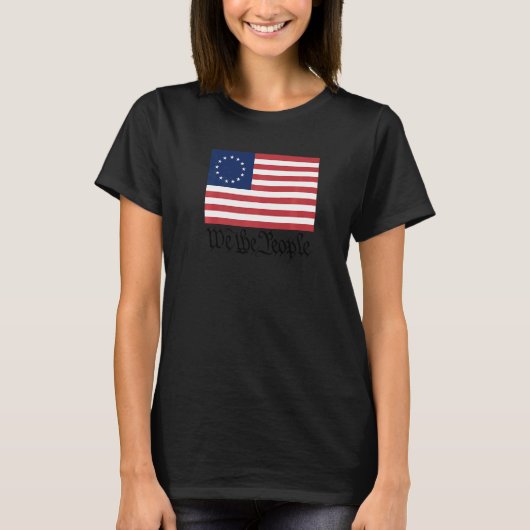 Betsy Ross vlag Wij de mensen 1 T-shirt (Voorkant)