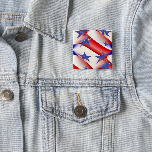 Betsy Vierkante Button 5,1 Cm (In situ)