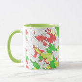 BETSY ~ White Green Red Yellow CHRISTMAS Mok (Links)