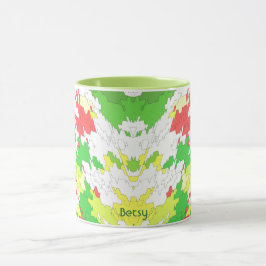 BETSY ~ White Green Red Yellow CHRISTMAS Mok