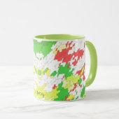 BETSY ~ White Green Red Yellow CHRISTMAS Mok (Voorkant rechts)