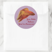 Betta Believe Ronde Sticker (Tas)