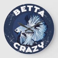 Betta Crazy - Handy Wall Clock