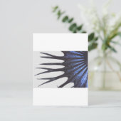 Betta crowntail briefkaart (Staand voorkant)
