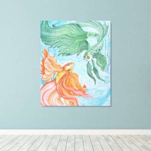 Betta Dance Canvas Afdruk (Insitu (Houten vloer))