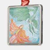 Betta Dance Metalen Ornament (Links)