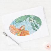 Betta Dance Ovale Sticker (Envelop)