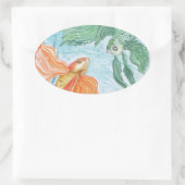 Betta Dance Ovale Sticker (Tas)