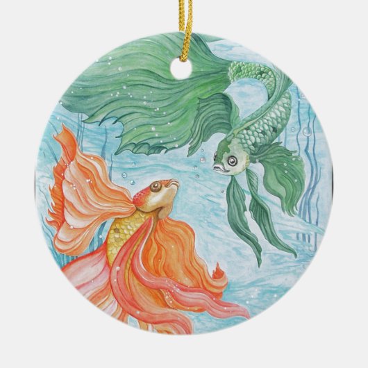Betta Dans Keramisch Ornament (Voorkant)