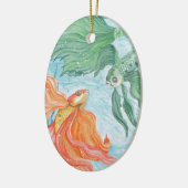 Betta Dans Keramisch Ornament (Links)