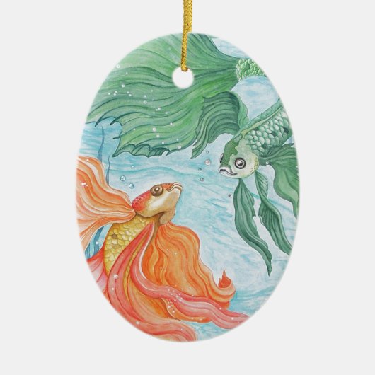 Betta Dans Keramisch Ornament (Voorkant)