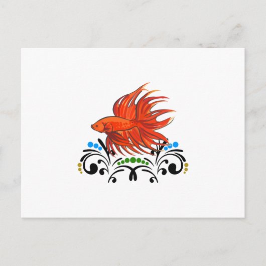 BETTA FISH ARTSY BRIEFKAART (Voorkant)