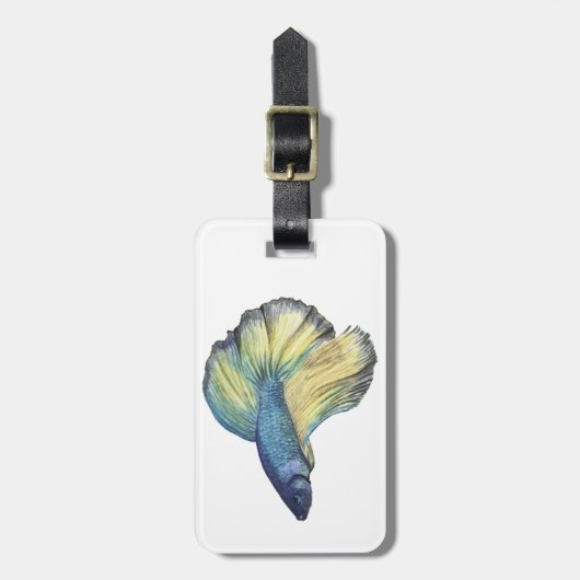 Betta Fish Bagagelabel (Voorkant verticaal)