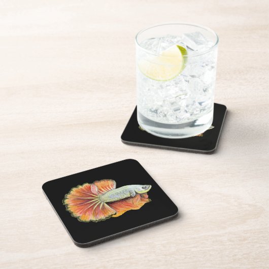 Betta Fish Beverage Coaster Bier Onderzetter (Rechterzijde)