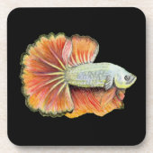 Betta Fish Beverage Coaster Bier Onderzetter (Voorkant)