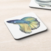 Betta Fish Bier Onderzetter (Linkerzijde)