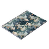 Betta Fish Blauw Wit Notitieboek (Linkerzijde)