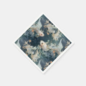 Betta Fish Blauw Wit Servet (Hoek)