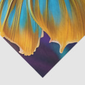 Betta Fish, blauwe goudpaars Tissuepapier (Detail)