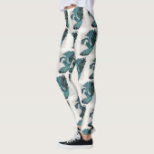 Betta Fish Blauwgroen Green Art Leggings Workout (Links)