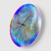 Betta Fish Bowl Wall Clock Grote Klok (Hoek)