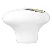 Betta Fish Ceramic Knob. Keramische Knop (Zijkant)