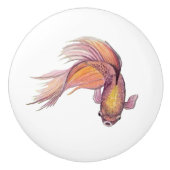 Betta Fish Ceramic Knob. Keramische Knop (Voorkant)