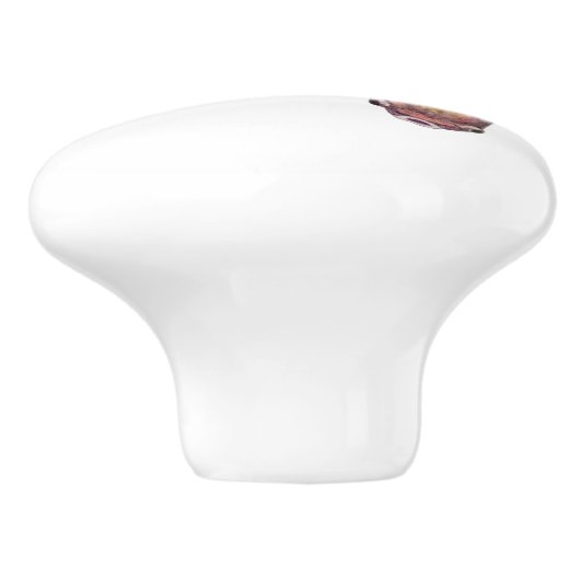 Betta Fish Ceramic Knob. Keramische Knop (Zijkant)