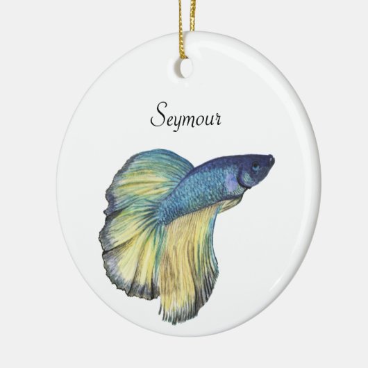 Betta Fish Ceramic Ornament (Links)