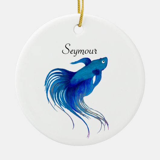 Betta Fish Ceramic Ornament (Voorkant)