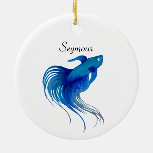 Betta Fish Ceramic Ornament (Achterkant)