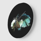Betta fish clock grote klok (Hoek)