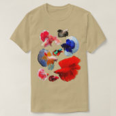 Betta Fish Color Collage T-shirt (Design voorkant)