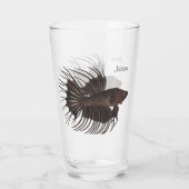 Betta Fish Glass Glas (Achterkant)