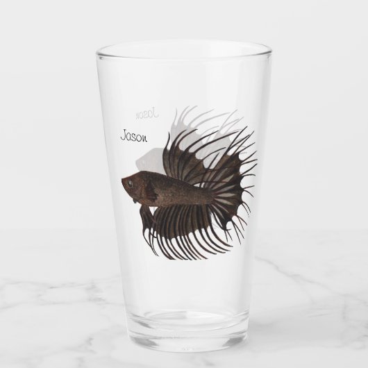 Betta Fish Glass Glas (Voorkant)
