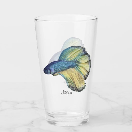 Betta Fish Glass Glas (Voorkant)