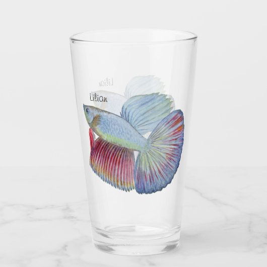 Betta Fish Glass Glas (Voorkant)