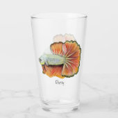 Betta Fish Glass Glas (Achterkant)