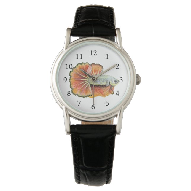 Betta Fish Horloge (Voorkant)